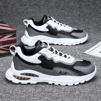 伊努特浩壤男鞋2022新款潮流春季休闲运动皮鞋鞋老爹鞋韩版百搭增高潮鞋