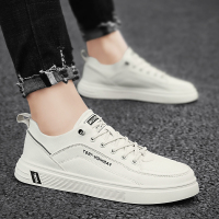 伊努特浩壤春季男鞋2022年新款韩版潮流休闲小鞋男士一脚蹬皮鞋百搭潮鞋