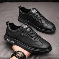 伊努特浩壤工作男鞋休闲鞋子男2021年新款冬季潮鞋百搭黑色厨房鞋男