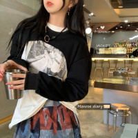 苏芈可盐可甜炸街套装2021春装新款女装洋气时尚叠穿上衣小个子两件套