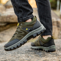 苏芈登山鞋子男2021新款解放鞋运动鞋男款劳保鞋男防臭轻便户外平底鞋
