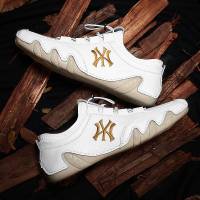 苏芈欧洲站春季男鞋英伦百搭小白鞋男潮牌休闲皮鞋一脚蹬懒人豆豆潮鞋