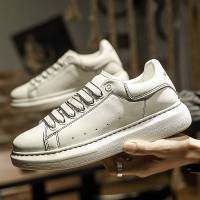 苏芈小白鞋男2021春季新款松糕男鞋手绘涂鸦百搭板鞋厚底运动休闲潮鞋