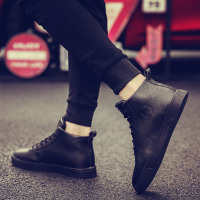 苏芈2020新款春季男鞋高帮帆布鞋男士社会板鞋休闲鞋韩版精神小伙潮鞋