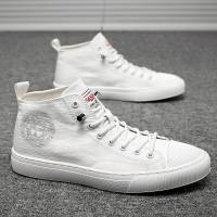 苏芈2020新款春季男鞋潮牌百搭小白鞋欧洲站高帮板鞋一脚蹬休闲鞋潮鞋