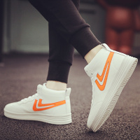 苏芈2021休闲鞋高帮男鞋小白春季新款休闲板鞋男士韩版百搭夏季白鞋子