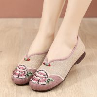 苏芈老北京布鞋女鞋平底绣花鞋民族风妈妈鞋中国风软底古风汉服鞋