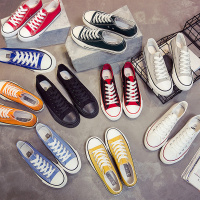 苏芈夏季薄款透气帆布鞋男韩版潮流低帮休闲板鞋男学生百搭平底球鞋子