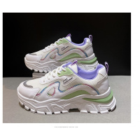 苏芈简茉蓝老爹鞋女2021新款百搭韩版厚底圆头增高街拍复古舒适休闲运动鞋潮