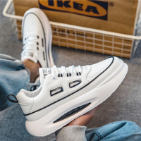 苏芈男鞋春季2022年新款白色运动休闲学生增高老爹鞋小白男士潮鞋