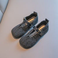 枫述女童公主鞋夏季镂空宝宝飞织单鞋软底洋气透气针织奶奶鞋韩版时尚