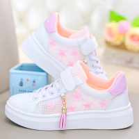 枫述大童女鞋春秋透气小白鞋2021新款女童旅游鞋春款女孩鞋子潮儿童夏