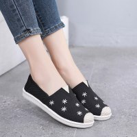 枫述布鞋女夏季新款平底透气一脚蹬懒人鞋女百搭老北京布鞋休闲帆布鞋