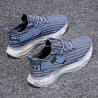 枫述男士夏季网鞋薄款透气防臭飞织运动鞋潮牌休闲增高跑步爆米花男鞋