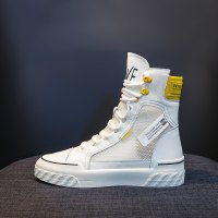 枫述马丁靴女鞋2021新款靴子季薄款百搭短靴天透气网纱春秋季高帮