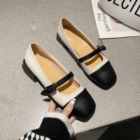 枫述粗跟单鞋女2021年秋季新款晚晚风温柔鞋法式玛丽珍鞋女平底鞋子女