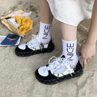 枫述老爹鞋2021新款透气小众丑萌鞋松糕鞋子女休闲鞋运动单鞋