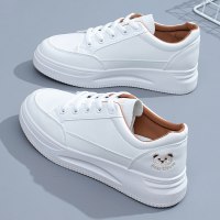 枫述秋季小白鞋女鞋2021新款百搭运动ins潮板鞋白鞋网红春秋皮面厚底