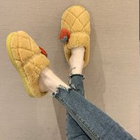 枫述棉拖鞋女室内可爱毛绒情侣家居拖鞋冬天家用厚底卡通男棉拖秋冬季