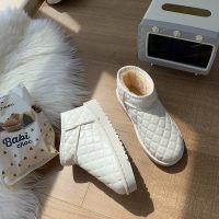 枫述雪地靴女冬加绒加厚保暖棉鞋2021年新款短筒面包鞋短靴子