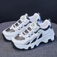 枫述老爹鞋女潮ins2022春季新款透气女鞋春秋百搭厚底网面休闲运动鞋