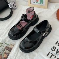 枫述白色玛丽珍小皮鞋女2022新款夏季薄款复古英伦风厚底圆头娃娃鞋