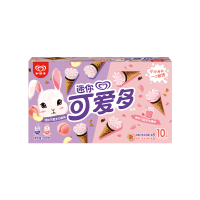 和路雪 家装迷你可爱多甜筒玫瑰&白桃口味冰淇淋20g*10支