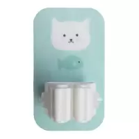 升级加强版【咔咔猫】 二个装|免打孔多功能拖把架挂钩家用贴强力墙上挂拖把挂钩拖把夹挂钩粘贴