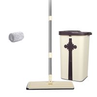 标准款 洗涤桶+拖把+共1布[无赠品]|刮刮乐拖把家用一拖净吸水干湿两用懒人免手洗托地大号墩布平板桶