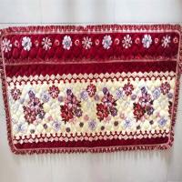 翰墨盈香红色 90*180厘米三人位[1片装]|冬季沙发垫四季通用防滑中式欧式加厚毛绒布艺套装春秋椅实木坐垫