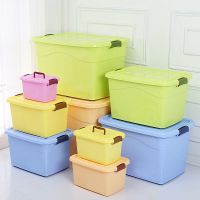 收纳箱塑料大号小号手提储物箱内衣裤袜整理箱玩具收纳盒车载家用