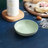 北欧绿 [1个体验装]|[加深]创意吐骨头小碟子圆盘菜盘家用日式塑料水果糕点垃圾渣盘