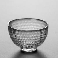 款式四95ml|耐热锤纹玻璃品茗杯单杯功夫茶具主人杯手工茶杯杯子茶碗杯子家用