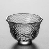 款式七55ml|耐热锤纹玻璃品茗杯单杯功夫茶具主人杯手工茶杯杯子茶碗杯子家用