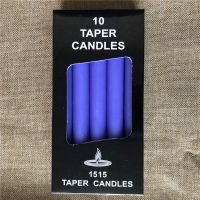 紫色1.5*15厘米（10支装）|经典欧式蜡烛 无烟无味长杆蜡烛 浪漫婚庆西餐 杆蜡