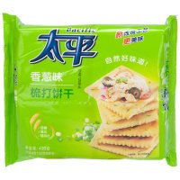太平 梳打饼干 香葱口味400g(新旧包装随机发货)
