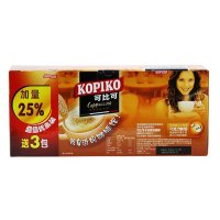 KOPIKO 可比可卡布奇诺咖啡12+3杯(12入)印尼进口速溶咖啡