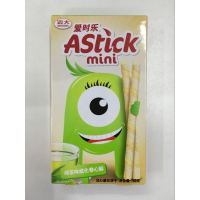 爱时乐绿茶味威化卷心酥50g盒装