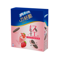 奥利奥(OREO) 夹心饼干 零食 巧轻脆薄片清新草莓酸奶味380g