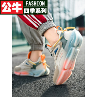 公牛四季炸街老爹鞋男2022春季新款潮流增高休闲鞋子男莆田软底跑步运动鞋