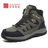 公牛四季男鞋冬季加绒保暖男鞋户外棉鞋防滑高帮登山鞋男运动旅游鞋加厚雪地靴