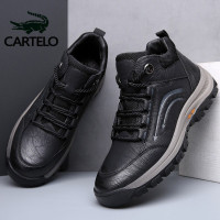 公牛四季男鞋棉鞋男士羊毛羊绒保暖高帮鞋户外休闲鞋子爸爸棉皮鞋加绒加厚男鞋