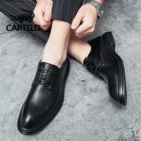 公牛四季男鞋男鞋正装皮鞋英伦雕花布洛克冲孔小皮鞋男士商务休闲鞋结婚鞋