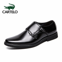 公牛四季男鞋大码鞋子男英伦尖头男士皮鞋发型师鞋婚纱影楼拍照男鞋韩版商务鞋