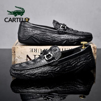 公牛四季男鞋春季新款男鞋豆豆皮鞋透气休闲英伦夏天驾车鞋潮鞋时尚百搭懒人鞋