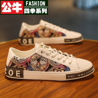 公牛四季男鞋2022秋季新款欧洲站潮流板鞋男社会青年耐磨防滑鞋子男时尚防滑男鞋百搭韩版休闲鞋男