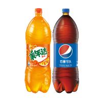 百事可乐2L+美年达橙味碳酸饮料2L 组合装