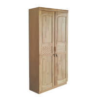 港迪豪木质衣柜收纳柜子开门衣橱