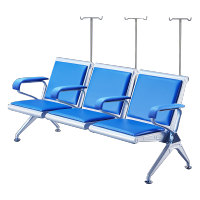 港迪豪不锈钢排椅输液椅公共座椅机场候车椅三人位