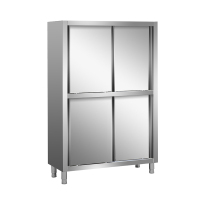 港迪豪不锈钢移门碗柜四门保洁柜